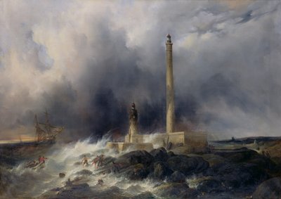 View of the Lighthouse at Gatteville by Jean Louis Petit